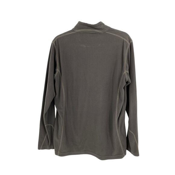 Columbia 1/4 Zip Pullover Fleece Sweatshirt Mens Size Medium Dark Gray - Picture 6 of 6